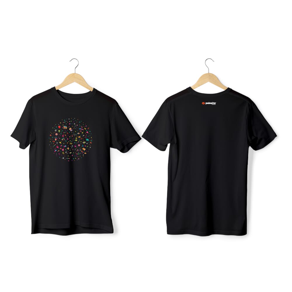 Greys&Blues Pichkari Pima Round Neck T-Shirt - Black